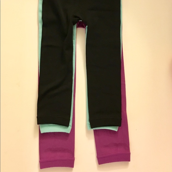 Turquoise Blue Footless Infant Leggings - Picture 7 of 7